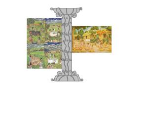 ajanta the inner and outer village.