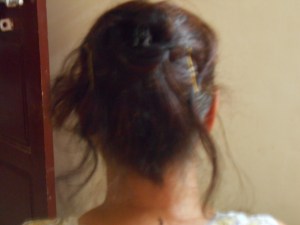 messy top Knot gets better, definitely getting ramp ready