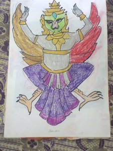 the bird of six seasons, as described in the Yajur veda.