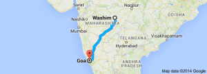 washim to goa