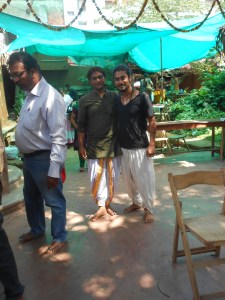 Various professionals who come to the center to learn skills. Here are two designers who are here to learn dancing.