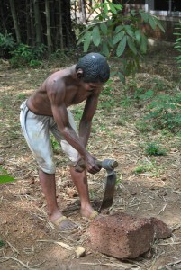 stone cutter-- Photograph Jahnavi Koushik